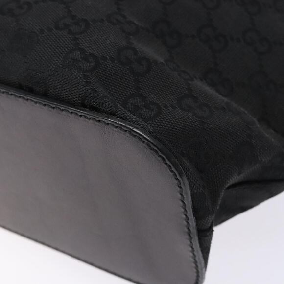 GUCCI GG Canvas Shoulder Bag Black Silver - Picture 12 of 16